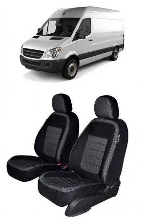 Mercedes - Set Huse scaune dedicate Mercedes Sprinter  (1+1) (2007-2018) + huse cotiere