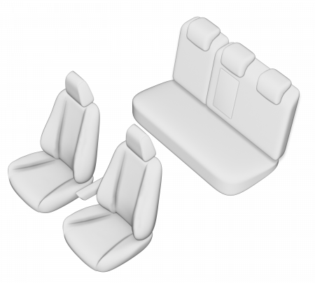 Set Huse scaune dedicate  Nissan Qashqai (2017-2019) [1]