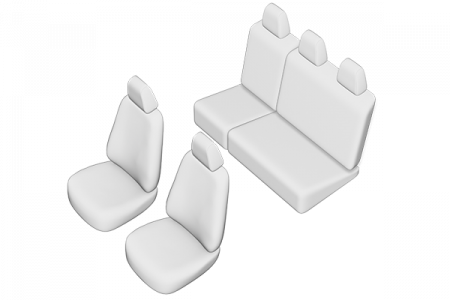 Set Huse scaune dedicate Volkswagen Caddy (2004-2011) [16]