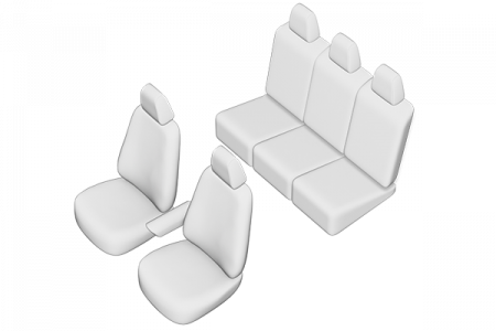 Set Huse scaune dedicate Volkswagen Sharan 5 (2000-2010) +husa pentru cotiera [1]