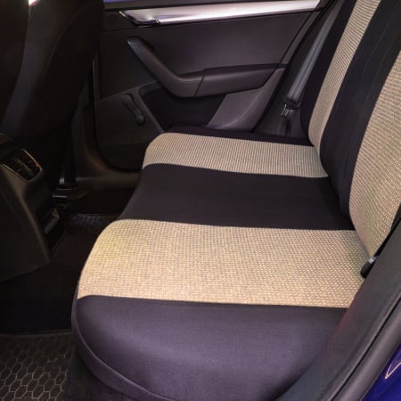 Huse scaune auto cu insertii de piele ecologica SEAT Cordoba 2000 -2009 BEJ [3]