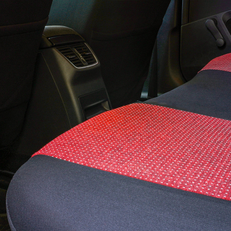 Huse scaune auto cu insertii de piele ecologica SEAT Cordoba 2000 -2009 (Rosu) [4]