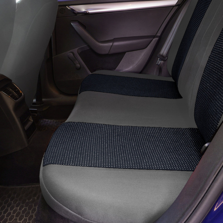 Huse scaune auto cu insertii de piele ecologica SEAT Cordoba 2000 -2009 (Gri) [2]