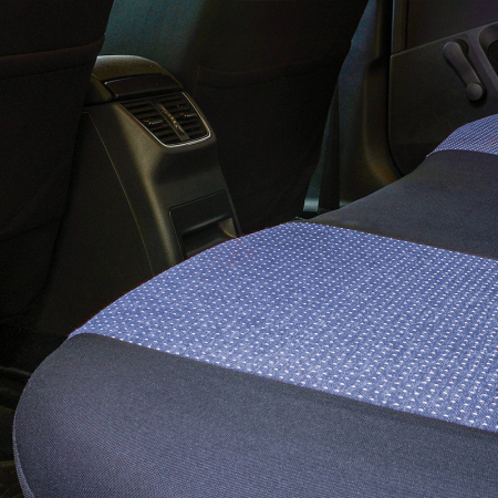 Huse scaune auto cu insertii de piele ecologica SEAT Cordoba 2000 -2009 (Albastru) [5]