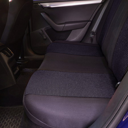 Huse scaune auto cu insertii de piele ecologica SEAT Cordoba 2000 -2009 (Negru – Albastru) [3]
