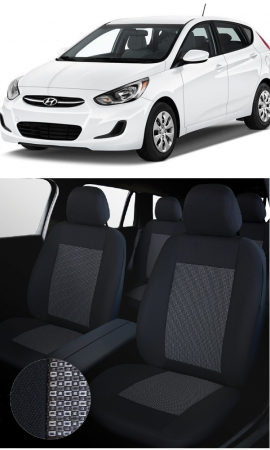 Hyundai - Huse  scaune Auto Dedicate HYUNDAI ACCENT 2011-2017 (BANCHETA FRACTIONATA)