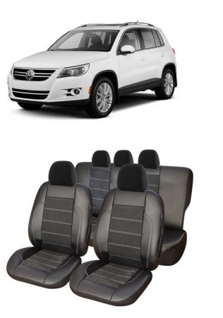 Volkswagen - Huse scaune auto piele Alcantara Volkswagen Tiguan (2008-2011)