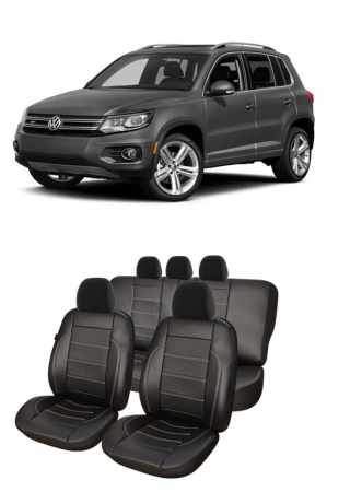 Volkswagen - Huse scaune auto piele perforata Volkswagen Tiguan (2011-2015)