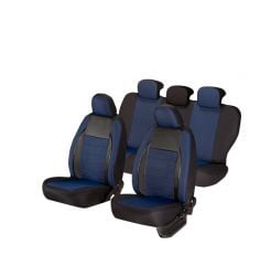 Seat - Huse scaune auto SEAT TOLEDO 2000 - 2010 Premium Elegance Albastru Piele ecologica + Textil