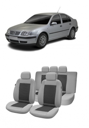 Volkswagen - Huse scaune auto VW BORA (1998 - 2005) Compatibile cu sistem AIRBAG