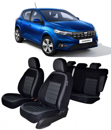 Dacia - Huse scaune Dacia Sandero 2020-2023 (bancheta fractionata)