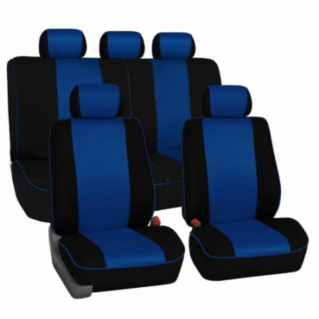 Huse auto - Huse scaune dedicate DACIA Logan 2005 - 2011 Premium RosuAlbastruGri