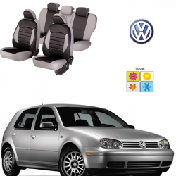 Volkswagen - Huse scaune dedicate VW GOLF 1998 - 2005 Premium insertii piele