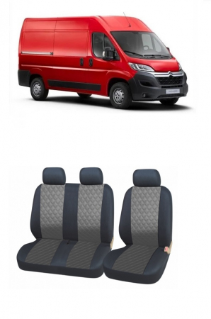 Citroen - Huse scaune din piele CITROEN Jumper 3 locuri (2+1) 2015 - 2019