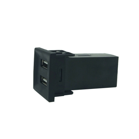 Incarcator USB dublu cu iluminare LED albastra pentru montaj dedicat Volkswagen Transporter / Caravelle T5 (2003 - 2009) [5]