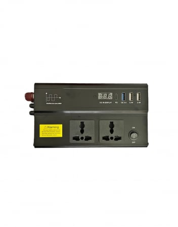 Noutati Real Auto - Invertor 1000W 24V-220V PREMIUM  (Dimensiune: 230x105x65mm)