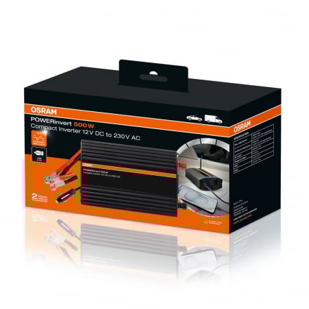 Invertor De Tensiune - INVERTOR DE TENSIUNE 12V 500W CU IESIRE USB OSRAM