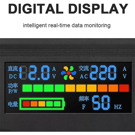 Invertor de tensiune de la 12V la 220V 5000W cu afișaj digital [1]