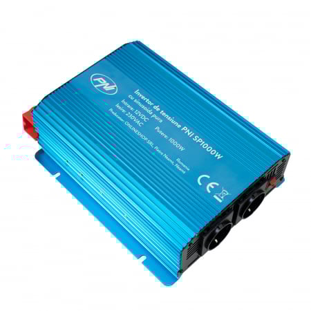 Invertor de tensiune PNI SP1000W cu sinusoida pura, alimentare 12V sinus pur [5]