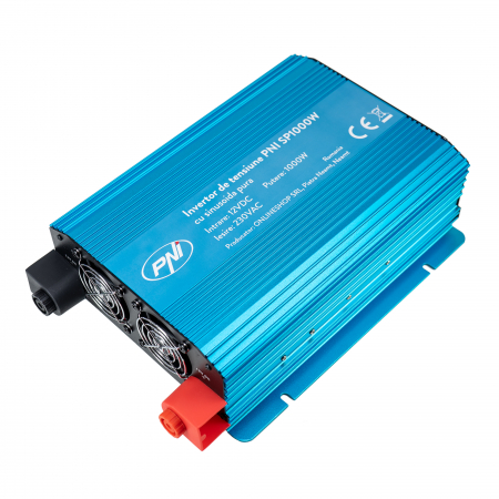 Invertor de tensiune PNI SP1000W cu sinusoida pura, alimentare 12V sinus pur [4]