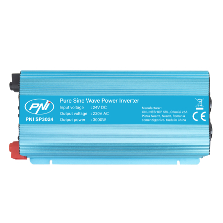 Invertor de tensiune PNI SP3024 alimentare 24V iesire 230V 3000W sinusoida pura [2]