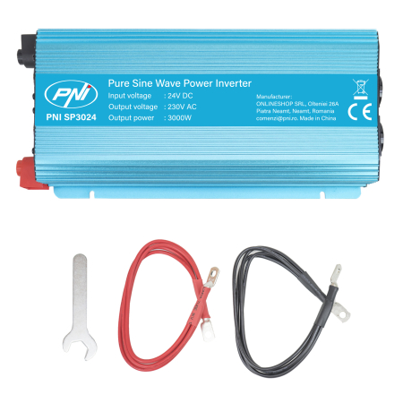 Invertor de tensiune PNI SP3024 alimentare 24V iesire 230V 3000W sinusoida pura [4]