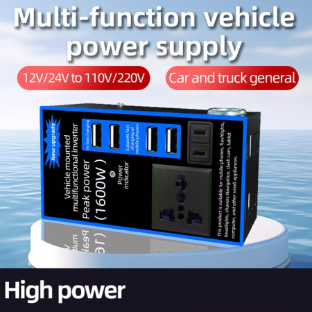 Invertorul auto multifuncțional convertește tensiunea de la 12V la 220V - 1600W [3]