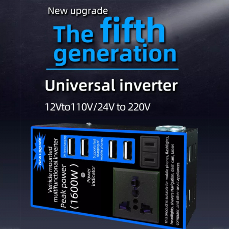 Invertorul auto multifuncțional convertește tensiunea de la 12V la 220V - 1600W [4]