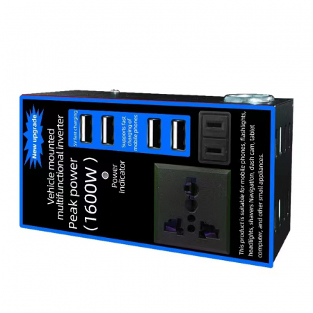 Invertorul auto multifuncțional convertește tensiunea de la 12V la 220V - 1600W [9]
