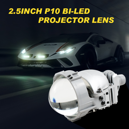 Set de Lupe Bi-LED 2.5″ Faza scurta/Faza lunga, H4, H7, HB3, HB4, 9005, seria P10, 80W, 5500K, 7000lm, 12V [6]