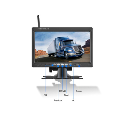 Kit camera wireless fata spate 1080P cu monitor 7 inch night vision IP68 BSD [2]