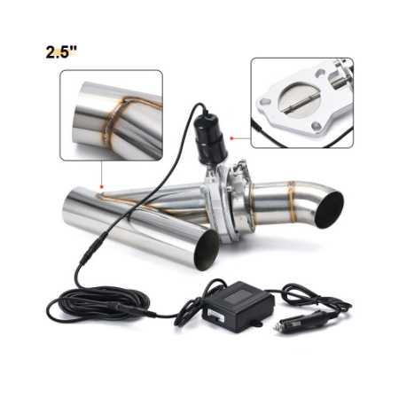 Kit cut off valve V evacuare auto cu telecomanda si colier V-band 63 mm inox [2]