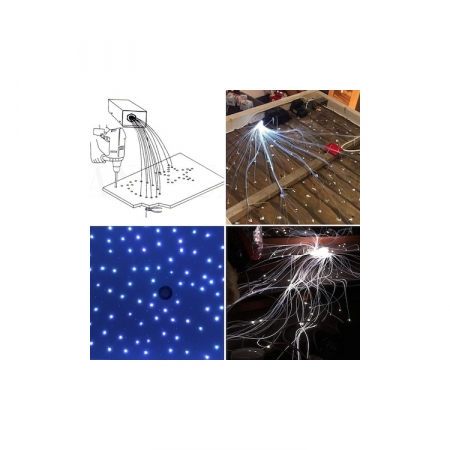 Kit fibra optica LED RGB+W plafon instelat cu efect meteorit (Stea Cazatoare) 450 fire ,3m [4]