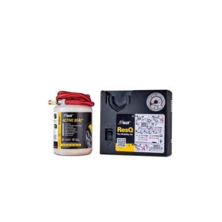 Kit-uri siguranta auto - Kit reparatie pana auto airMAN ResQ Max cu compresor 12V si sigilant Active Seal