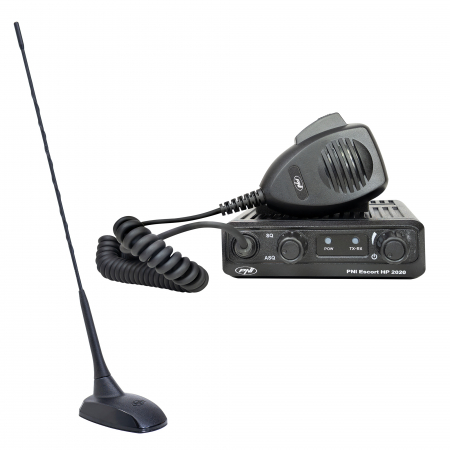 Electronice si electrice auto - Kit Statie radio CB PNI Escort HP 2020 un singur canal 22 cu antena CB PNI Extra 48