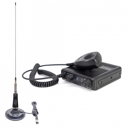 Electronice si electrice auto - Kit Statie radio CB PNI Escort HP 2020 un singur canal 22 cu antena CB PNI LED 2000 cu magnet inclus