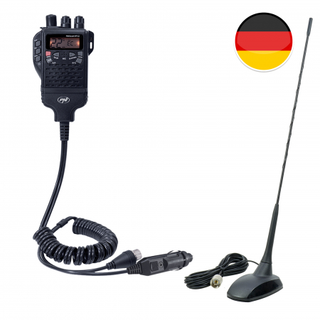 Kit Statie radio CB PNI Escort HP 62 si Antena PNI Extra 48 cu magnet inclus, German version, ASQ, RF gain [9]