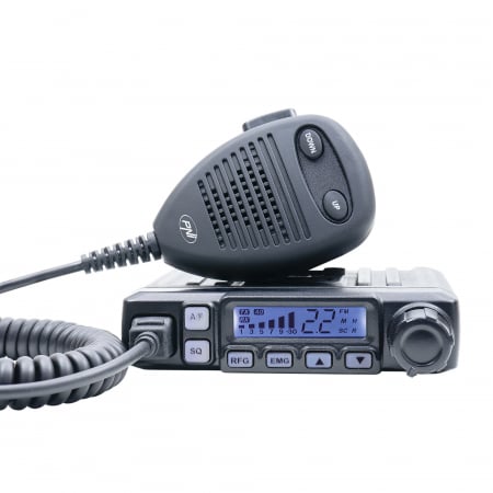 Kit statie radio CB PNI Escort HP 7120 ASQ, RF Gain, 4W, 12V si antena CB PNI Extra 48 cu magnet inclus [1]