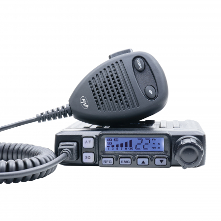 Kit statie radio CB PNI Escort HP 7120 ASQ, RF Gain, 4W, 12V si antena CB PNI Extra 48 cu magnet inclus, 45cm, SWR 1.0 AM/FM comutati doar in banda EU [11]