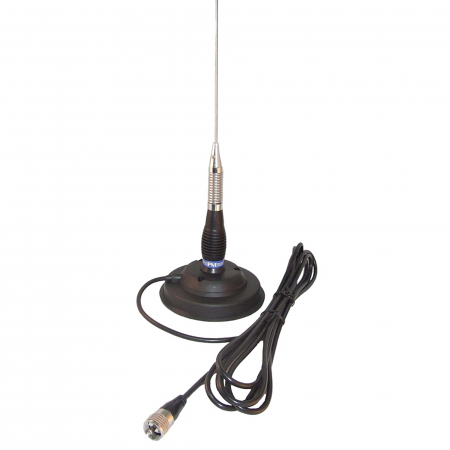 Kit Statie radio CB portabila PNI Escort HP 82, multi standard, 4W, 12V, AM-FM cu antena CB PNI ML100 cu magnet [2]