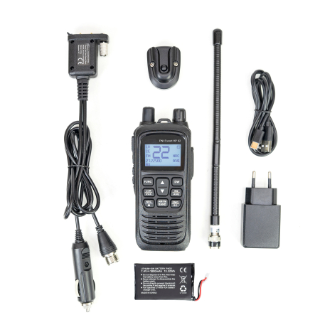 Kit Statie radio CB portabila PNI Escort HP 92 multi standard 4W, 12-24V AM-FM cu antena CB PNI Extra 48 cu magnet [9]