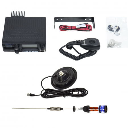 Kit Statie radio CB President MC KINLEY ASC AM FM LSB + Antena CB PNI ML70, lungime 70cm, 26-30MHz, 200W [7]