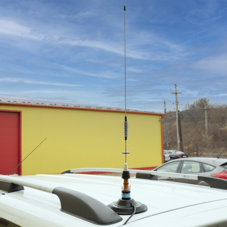 Kit Statie radio CB President Richard ASC 10M + Antena CB PNI ML70, lungime 70cm, 26-30MHz, 200W [9]
