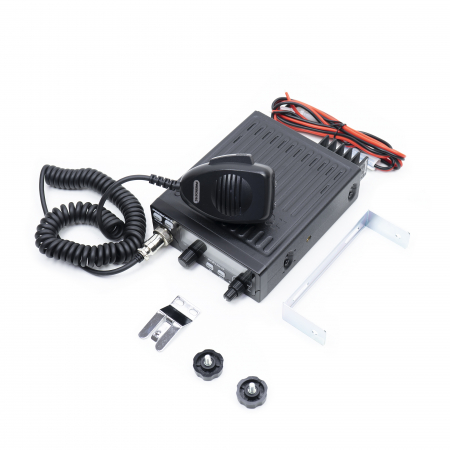 Kit Statie radio CB President RONALD ASC 10/12M + Antena CB PNI ML70, lungime 70cm, 26-30MHz, 200W [8]