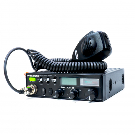 Kit Statie radio CB President TAYLOR IV ASC + Antena CB PNI ML70, lungime 70cm, 26-30MHz, 200W [7]