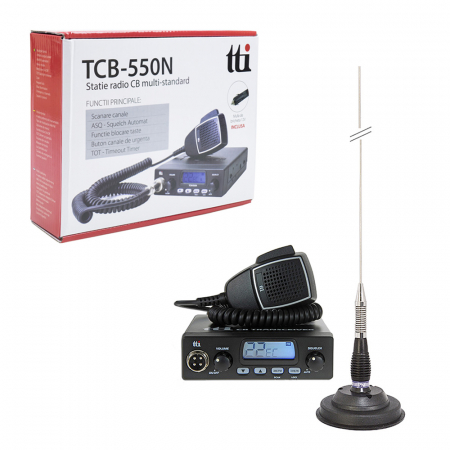 Kit Statie radio CB TTi TCB-550 + Antena PNI ML100 [3]
