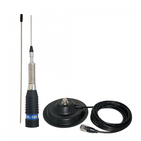 Kit statie radio CB TTi TCB-550 EVO, VOX, Filtru NB, 12-24V cu antena PNI ML160 cu magnet inclusa [2]