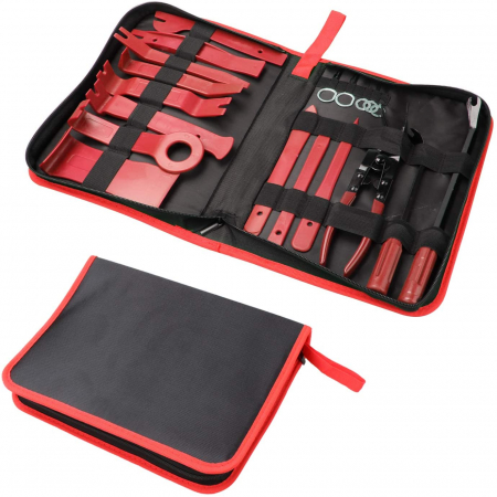 Kit Universal de Instrumente Antizgarieturi Pentru Demontat Accesorii Auto, Tapiterie, Radio si Navigatie, 19 Piese [5]