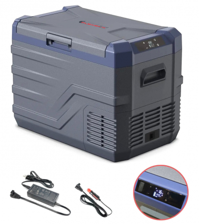 Cutii frigorifice - Lada frigorifica electrica - 12V/24V, 100/240V, 35.3 litri - Gri