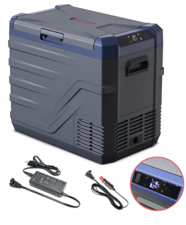 Cutii frigorifice - Lada frigorifica electrica - 12V/24V, 100/240V, 43.6 litri - Gri
